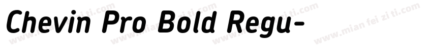Chevin Pro Bold Regu字体转换